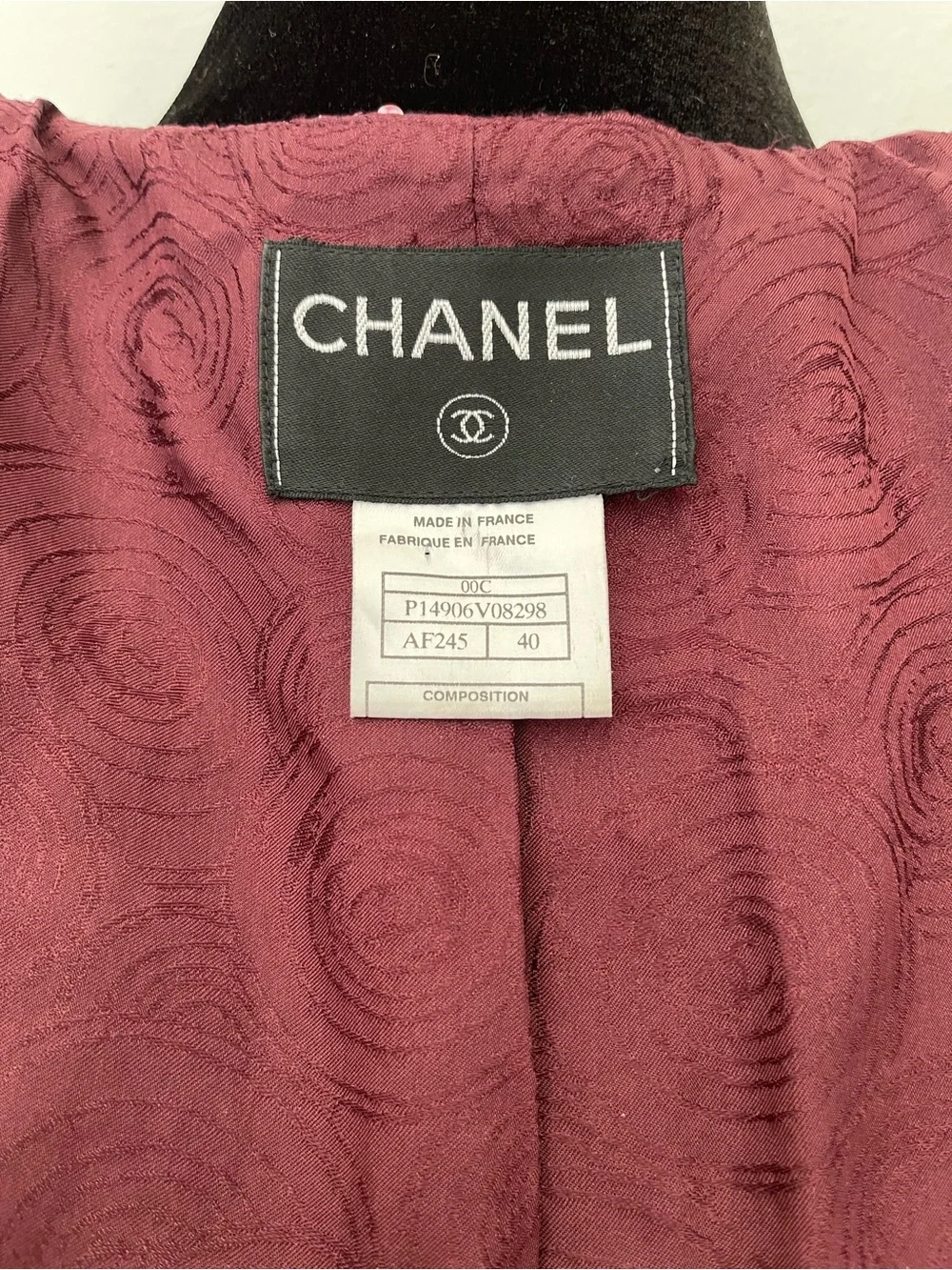 CHANEL Tweed Button-Front Women's Jacket